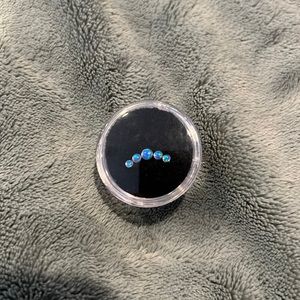 Sterling Silver Blue Opal Earring